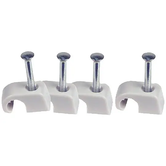 Nagelschelle für Kabel 7 - 12 mm - Nagellänge 25 mm - VPE 100 Stück Sonderaktion