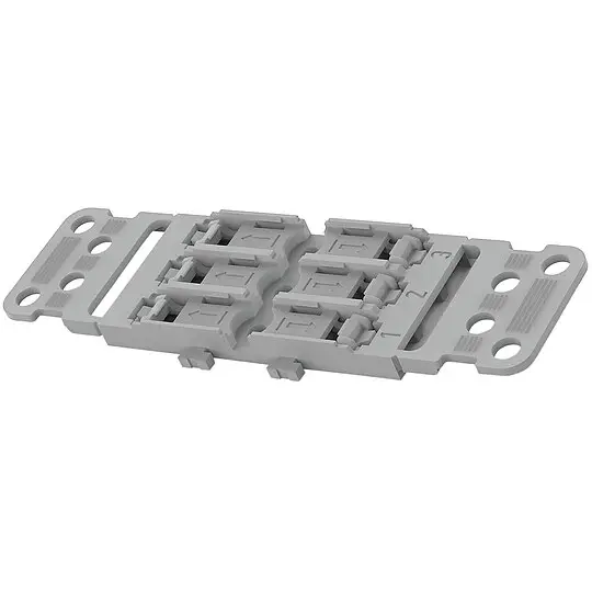 Angebot Wago Befestigungsadapter 25 Stück, 221-2503, 3-fach mit Zugentlastung für Durchgangsverbinder mit Hebel, für Schraubbefestigung