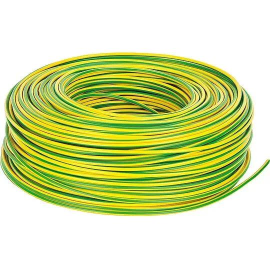 Kunststoffisolierte Leitung H07V-K, 1 x 1,5 mm², grün-gelb - Rolle 100 m Top-Preis