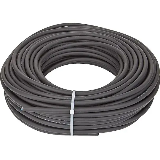 Gummileitung H07RN-F 5 G x 2,5 mm² schwarz - Rolle 50 m Versand Am Gleichen Tag