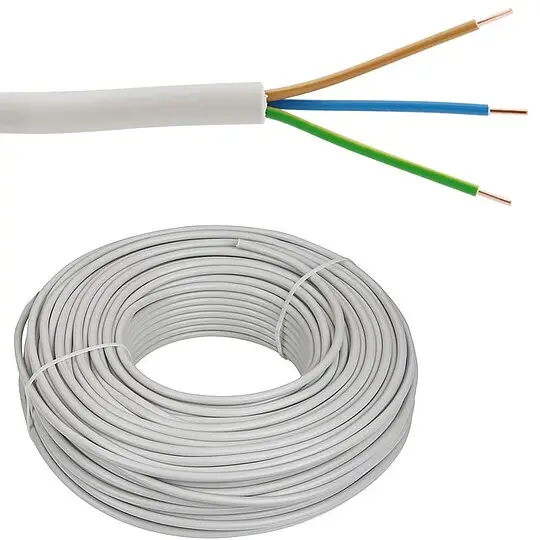 Installationsleitung NYM-J 3 x 1,5 mm² - Farbe grau - Rolle je 20 m Meistverkauft