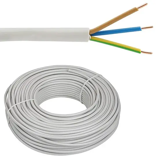 Bestpreis Installationsleitung NYM-J 3 x 2,5 mm² - Farbe grau - Rolle je 50 m