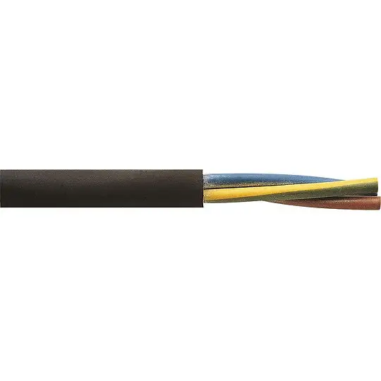 Neu Im Sortiment Isolierte Starkstromleitung H05RR-F, 3 G x 2,5 mm² schwarz - Rolle 50 m