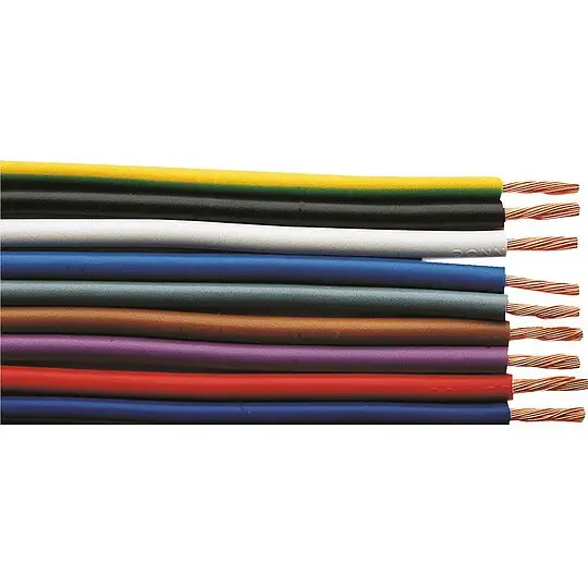 Isolierte Starkstromleitung H07V-K flexibel, 1 x 6 mm² rot - Rolle 100 m Wochenendangebot