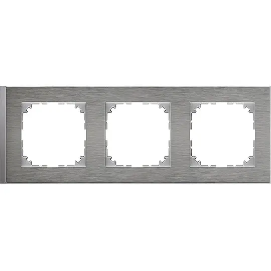M-Pure, Decor Rahmen, 3-fach, Edelstahl Knallerangebot