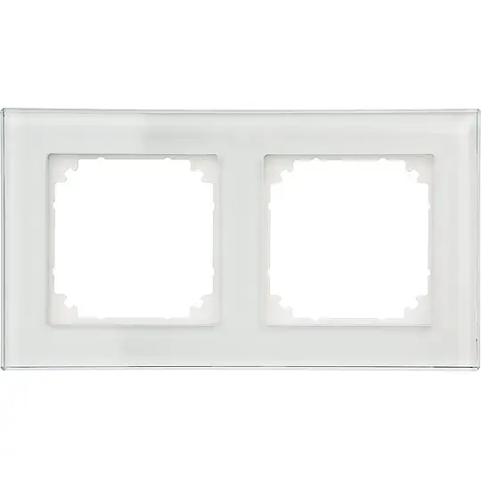 M-Plan, Echtglasrahmen Brillantweiß Merten, 2-fach Top-Angebot