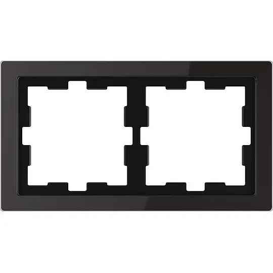 D-Life Glasrahmen, 2-fach, Onyxschwarz Saisonangebot