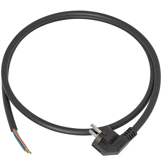 Ausverkauf Schutzkontakt Anschlussleitung Abgewinkelt, IP44, H05RR-F, 3x1,5 mm², 5m
