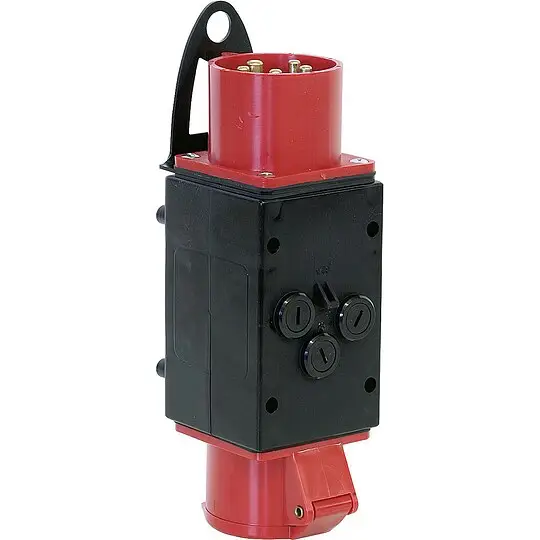 CEE-Adapter 32/16 Eing. CEE-Stecker 32A + Ausg. CEE-Kupplung 16A Heißes Angebot