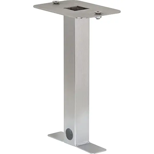 Schneller Versand Edelstahl-Erdstück für Garten-Steckdosensäule, aus Alu Auflagefläche - 170 x 120 mm
