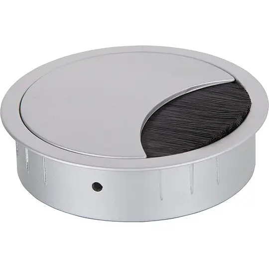 Schnäppchen Kabeldurchführung rund, Grau, Ø 80 mm