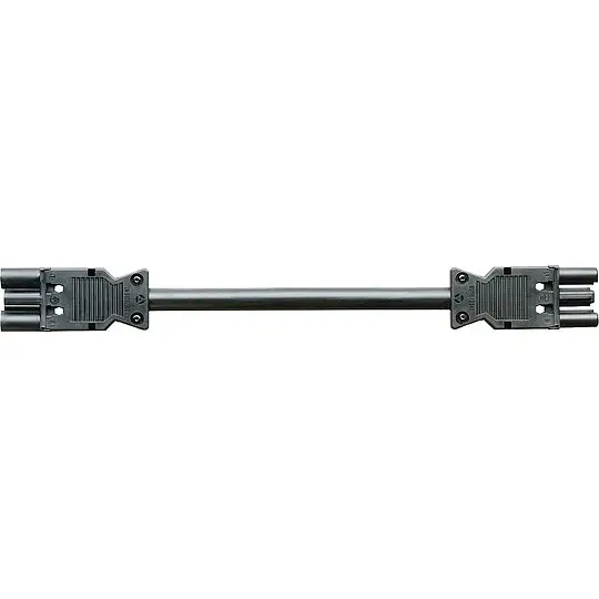 Verbindungsleit. Wieland GST18i3 3,0 m, schwarz, H05VV-F 3G2,5 mm² 3-polig, Buchse - Stecker Markenprodukt