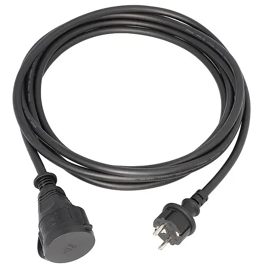 Beliebt Verlängerungskabel Gummi H07RN-F 3x1,5 mm², 25m, schwarz