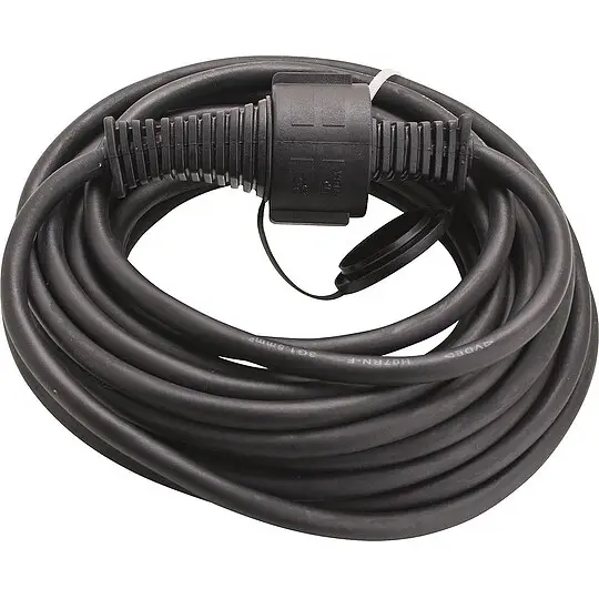 Verlängerungsleitung Qualitäts-Baustellenkabel, IP44, schwarz - 25 m Knallerangebot