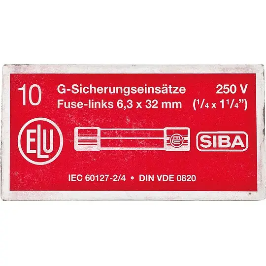 Feinsicherung flink Glasrohr 3,15 A (6,3x32 mm) - 10 Stück Solange Der Vorrat Reicht