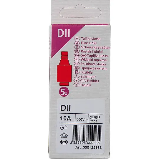 ETI Diazed-Sicherungseinsatz DII 10 A - 5 Stück Super-Preis