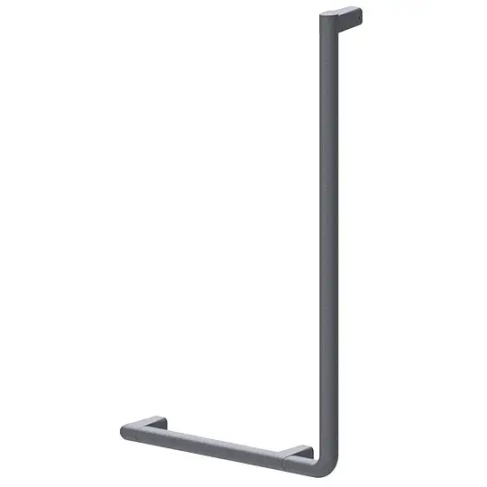 Begrenztes Angebot Winkelgriff SNormbau erie Cavere aus Aluminium, 90°, Anthrazit-Metallic, rechts, 750 x 400 mm - 7464012095