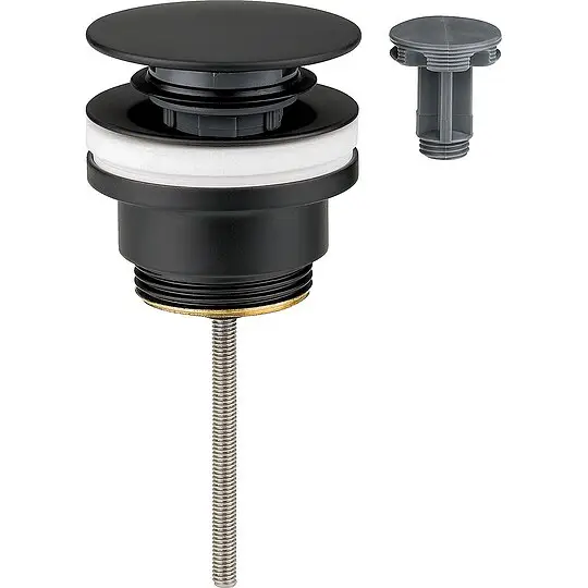 Schaftventil Klicker / festehend Matt Schwarz, DN32 (1 1/4'') - 0 - 70 mm Preisreduziert