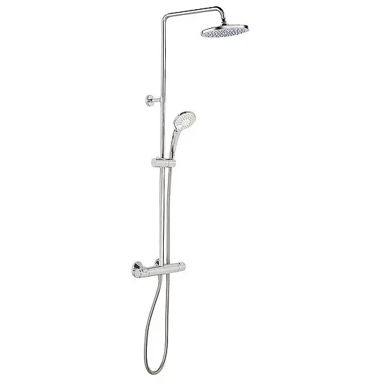 Finale Aktion Brause-System Ideal Standard Ceratherm 25 Handbrause, Kopfbrause Ø 200 mm und Thermostat, chrom - A7208AA