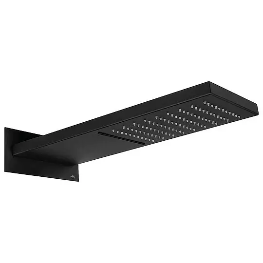 Aktuell Kopfbrause EILIS, 2 Strahlarten Ausladung 500 mm, Edelstahl schwarz matt - 93 239 01