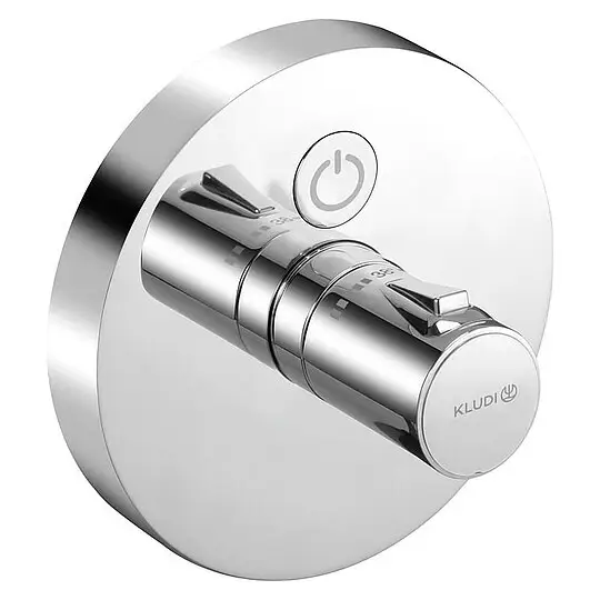 Unterputz-Thermostat Kludi Push, 1 Verbraucher, rund, chrom - 389020538 Schneller Versand
