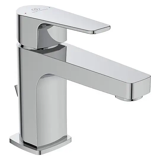 Waschtischmischer Ideal Standard Cerafine D, Ausladung 115 mm, mit Zugstange, chrom - BC685AA Letzte Chance