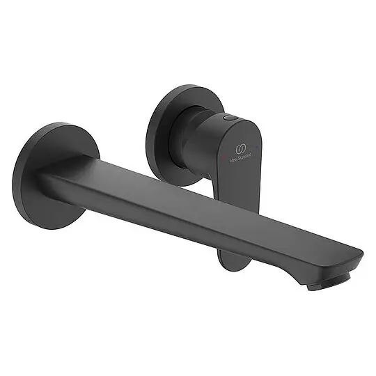 Wand-Waschtischmischer Ideal Standard Cerafine O, Ausladung 237 mm, schwarz matt - BD133XG Angebot