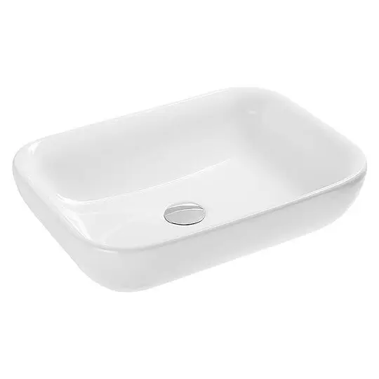 Aufsatz-Waschtisch HAPPY HOUR 550 x 160 x 405 mm, Keramik, weiß - 93 943 98 Wochenendangebot