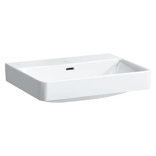 Aufsatz-Waschtisch Laufen PRO S 600 x 175 x 465 mm, 1 Hahnloch, mit Überlauf, weiß - H8169630001041 Kostenloser Rückversand