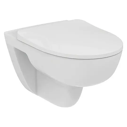 Wand-Tiefspül-WC Ideal Standard i.Life rund 360 x 330 x 540 mm, spülrandlos, Keramik, weiß - T452201 Billig