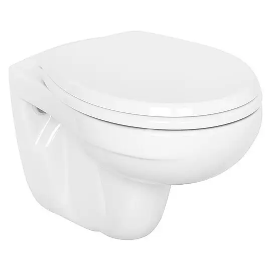 Combi-Pack Ideal Standard Eurovit Wand-Tiefspül-WC, spülrandlos & WC-Sitz Softclose, weiß - K881201 Versand Am Gleichen Tag