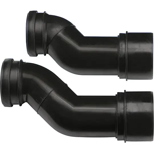 Saisonangebot PE-WC-Etagen-Anschlussbogen, etagiert um 50 mm - 265 mm lang