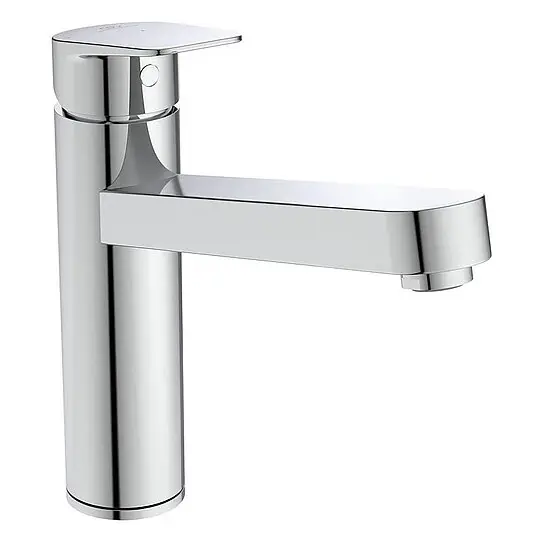 Zertifiziert Spültischmischer Ideal Standard Ceraplan, Ausladung 204 mm, Mittelstellung kalt, chrom - BD313AA