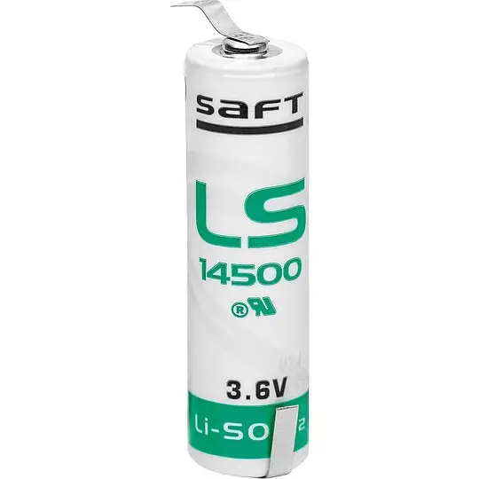 Zertifiziert Batterie Saft Lithium LS14500-CNR AA - Zelle Lötfahne Z-Form - 3,6V