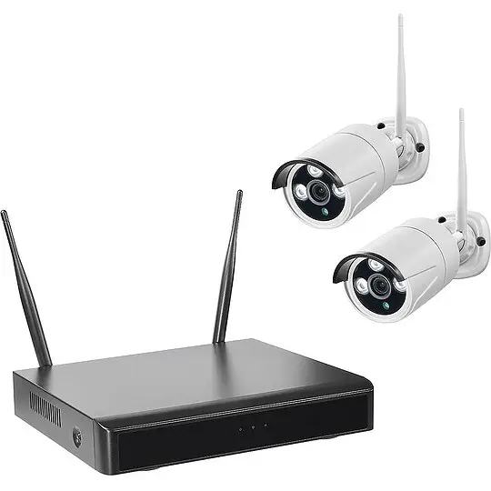 Funk-Video-Überwachung mit Smartrecorder Set B2 - inkl. 2 Kameras WR100 - 1 TB Festplatte Billig