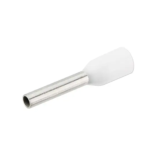 Aktuell Aderendhülsen weiß isoliert - 0,75 mm² - 8 x 14 mm - nach DIN 46228/4 - Beutel 100 Stück