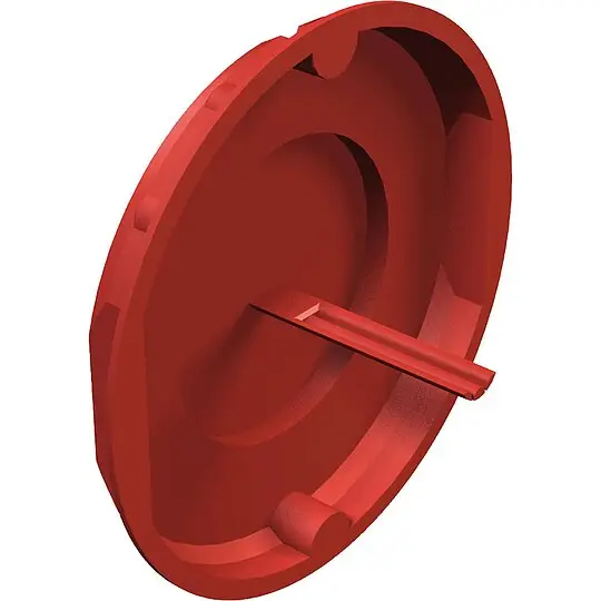 Abverkauf Signaldeckel Unterputz 25 Stück Typ UV 70 SD rot - Ø 70 mm