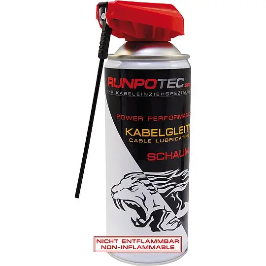 Kabelgleitmittel RUNPOTEC Schaum 400 ml Kostenloser Rückversand