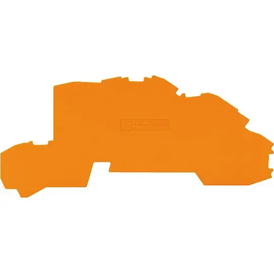 Finale Aktion Abschluss- und Zwischenplatte, 25 Stück, orange - 0,8 mm dick