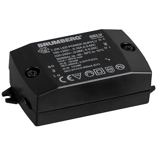 Abverkauf Brumberg LED-Konverter, 350 mA 7,2W, nicht dimmbar - 68 x 35 x 21 mm