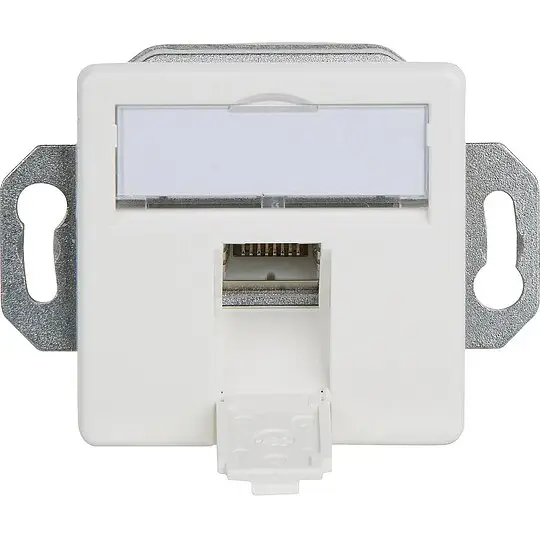 Top-Angebot Anschlussdose AMJ45/B 8 K Unterputz 50 Cat.6A - Bodentankeinbau, 1xRJ45 - alpinweiß