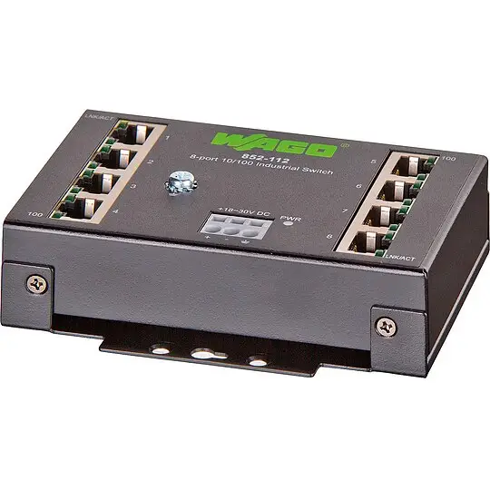 Industrial-ECO-Switch, 8 Ports 100Base-TX - 23,4 x 109,2 x 73,8 mm Rabatt