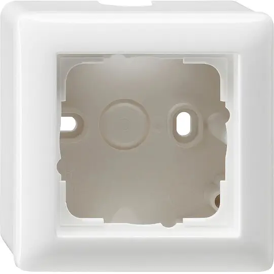 Aufputz-Gehäuse 1-fach Gira Standard 55, Reinweiß-glänzend - 80,8 x 59,2 mm Preisreduziert