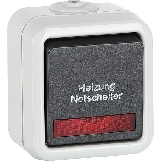 Aufputz-Heizung Notschalter PEHA IP44, Aus-/Wechselschalter D 626 WAB HN Schnäppchen