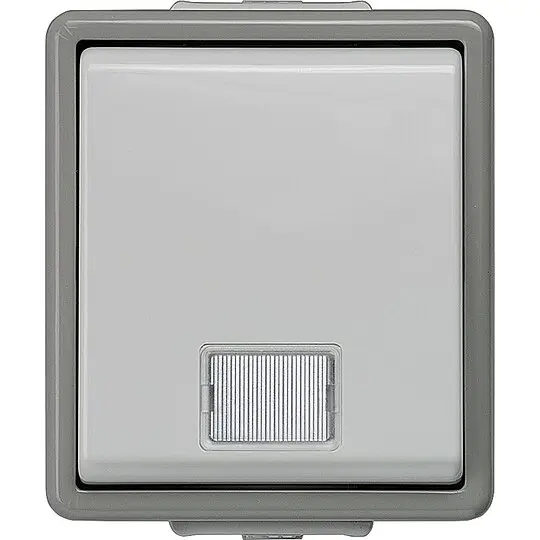 Preis Gesenkt Aufputz-Kontrollschalter für Ausschaltung mit Fenster IP44 - 75 x 66 x 54 mm