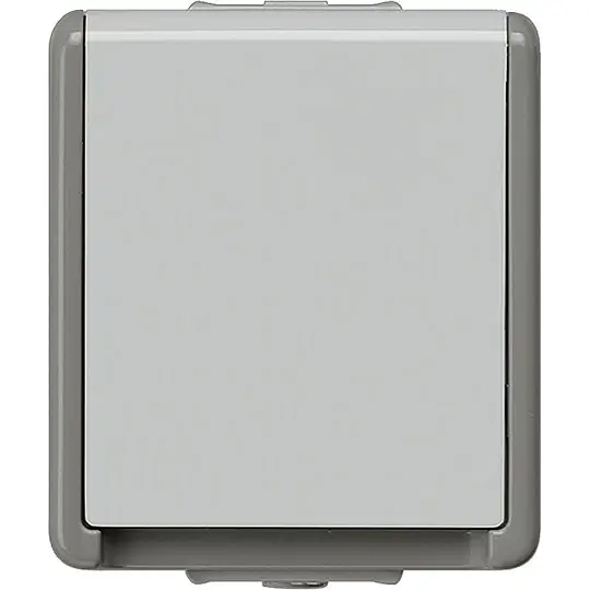 Versand Am Gleichen Tag Aufputz-SCHUKO-Steckdose, IP44 - 75 x 66 x 54 mm - 1-fach