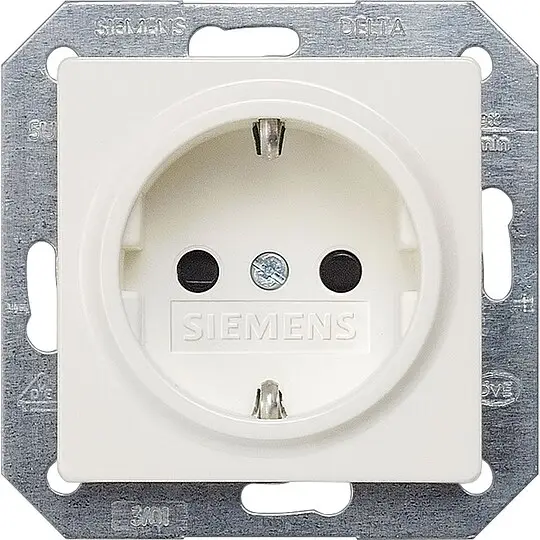 SCHUKO-Steckdose mit Krallen titanweiß/ Schutzart IP20 mit Kinderschutz/1 Stk. Günstig