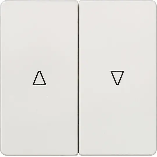 Wippe-2fach mit Symbolen Auf/Ab elektroweiß/ 55 mm x 55 mm Schutzart IP20 Beliebt