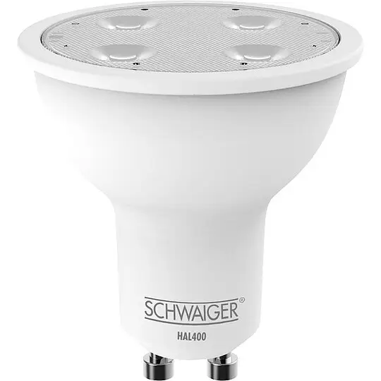 Bestseller HOME4YOU LED Leuchtmittel GU10 4,5W, Schwaiger, warmweiß - 50 x 54 x 50 mm
