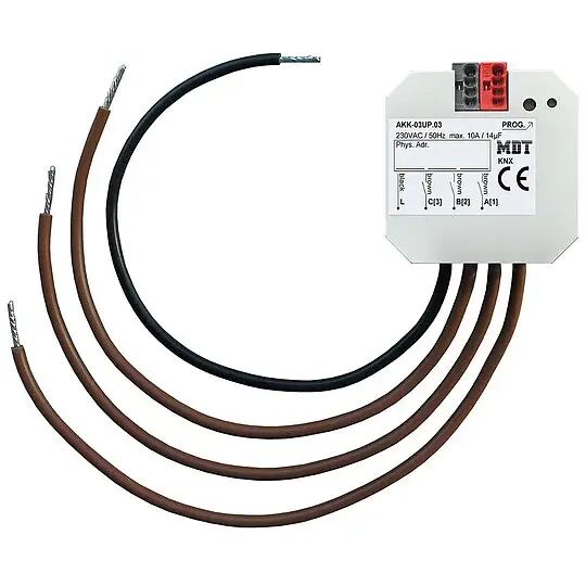 Top-Angebot Unterputz-Schaltaktor AKK Kompakt Fan Coil, 10A, 230VAC, 14µF, 2EVG